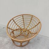 Loveuse vintage rattan armchair 1950