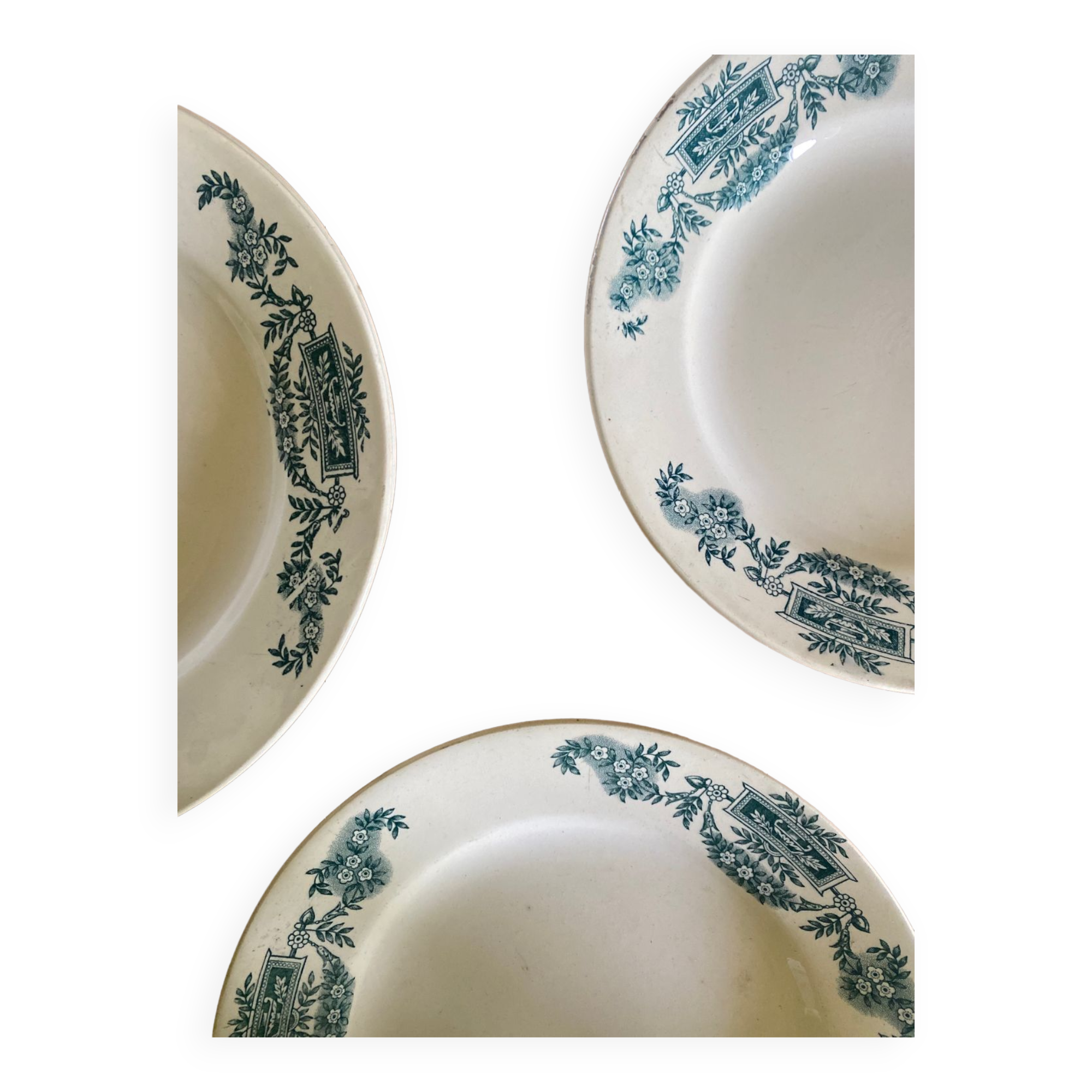 6 flat plates iron earth Lutetia Longchamp