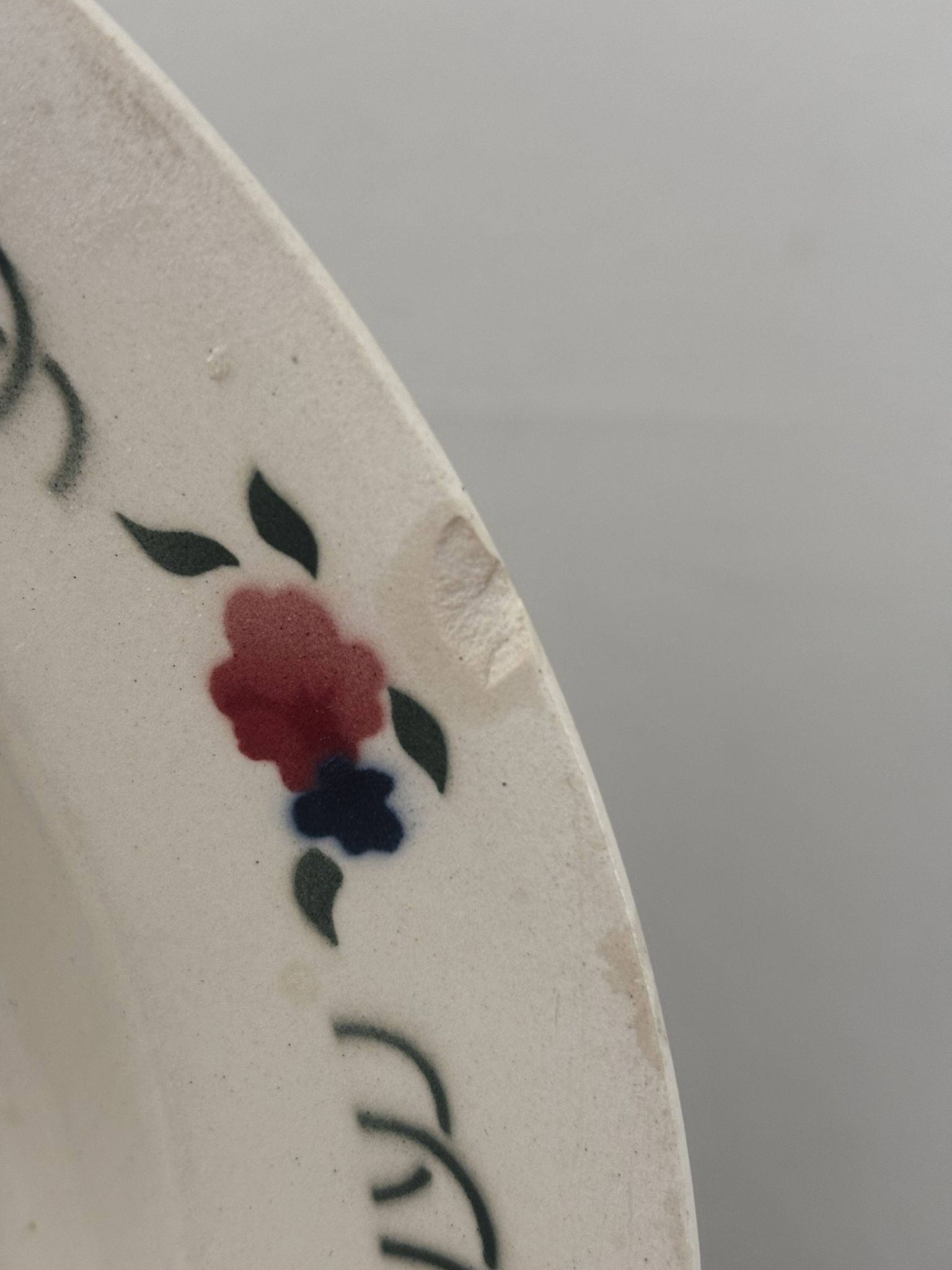 Set of two antique deep plates HBCM Montereau Villefranche.