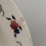 Set of two antique deep plates HBCM Montereau Villefranche.