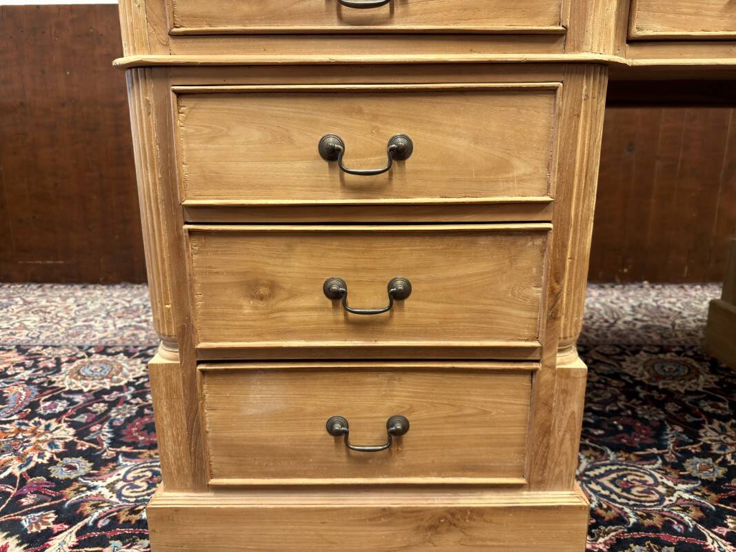 Classic English Teak Wood Desk