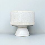 White ceramic bowl in modernist Scandinavian design, 60 planter.