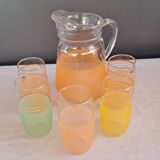 Carafe and granite glasses