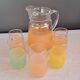 Carafe and granite glasses