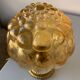 Old vintage table lamp made of amber molded glass