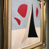 Peinture abstraite sur panneau