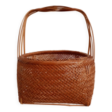 Asian woven bamboo basket