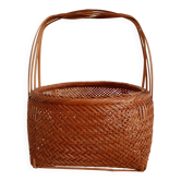 Asian woven bamboo basket