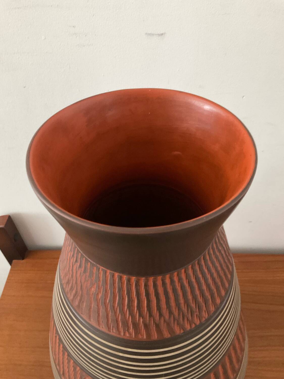 Large vintage Alfred Krupp ceramic vase