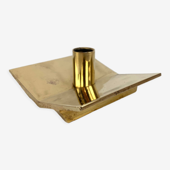 Scandinavian candle holder Model N°70 in brass, Pierre Forsell for Skultuna, 1960