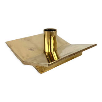 Scandinavian candle holder Model N°70 in brass, Pierre Forsell for Skultuna, 1960