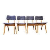 Set of 4 vintage 1960s Scandinavian chairs