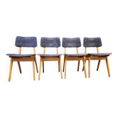 Set de 4 chaises scandinaves 1960 vintage