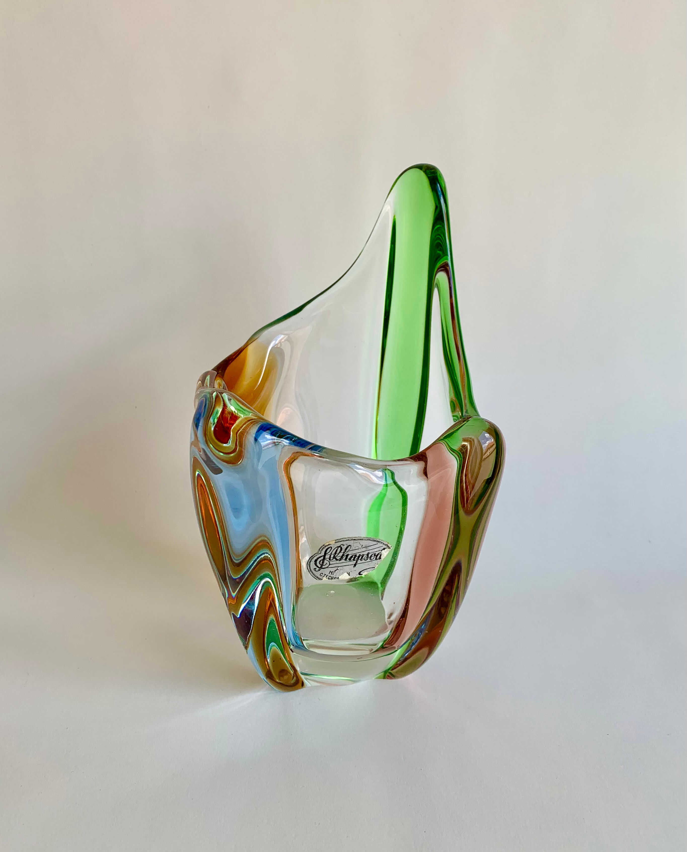 Vase by F. Zemek, Czechoslovakia, 1970s