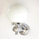 Opaline ball wall lamp