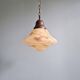 Art Deco suspension in marbled opaline, Scailmont (Belgium), 1920-30