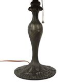 Art Deco Tiffany Style Table Lamp with Organic Base from the 1970s