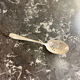 Openwork serving spoon, silver metal