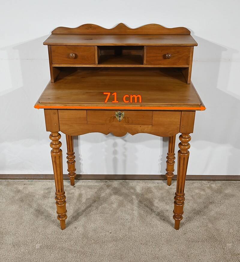 Small Tiered Desk in Blond Cherry, Louis Philippe style – Late 19th century