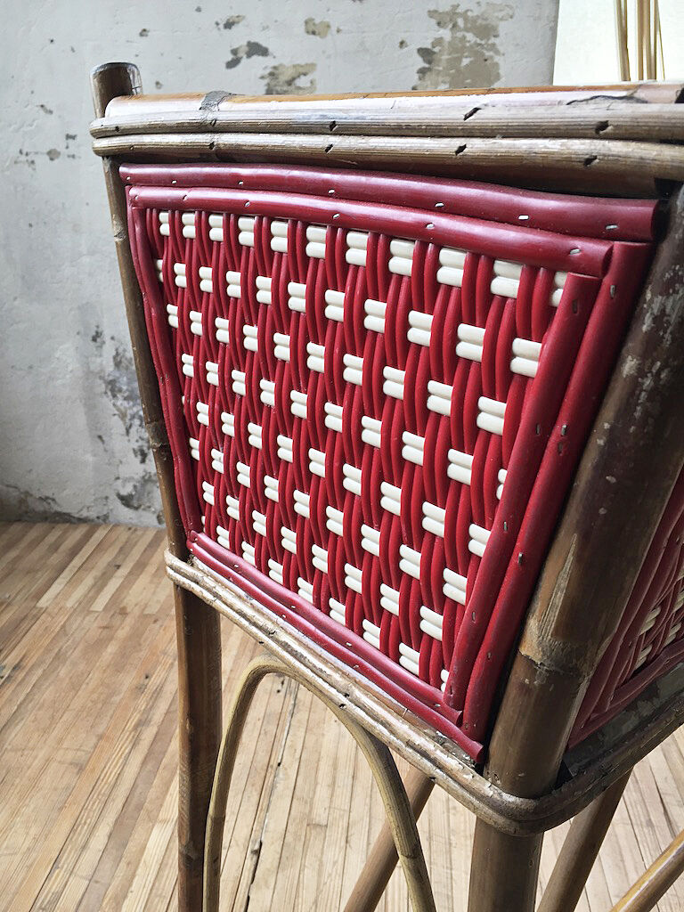 Rattan and rilsan planter