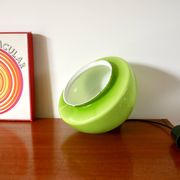 Suspension in green opaline mushroom design 60s-70s