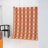 Jute rug with pink and orange patterns Matias Moellenbach