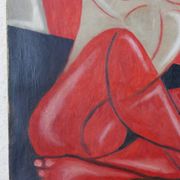 Tableau "Nue Cubiste", huile sur toile signée Gleyse