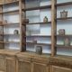 Large natural wood bookcase late nineteenth