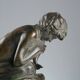 Ancient bronze figurine Vincenzo Gemito Fisherman 20th Century