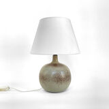 Imposing pyrite stoneware lamp, France, circa 1960