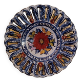 Hand painted floral pattern plate