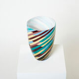 Laura de Santillana for Venini large vase blown glass Klee 1984