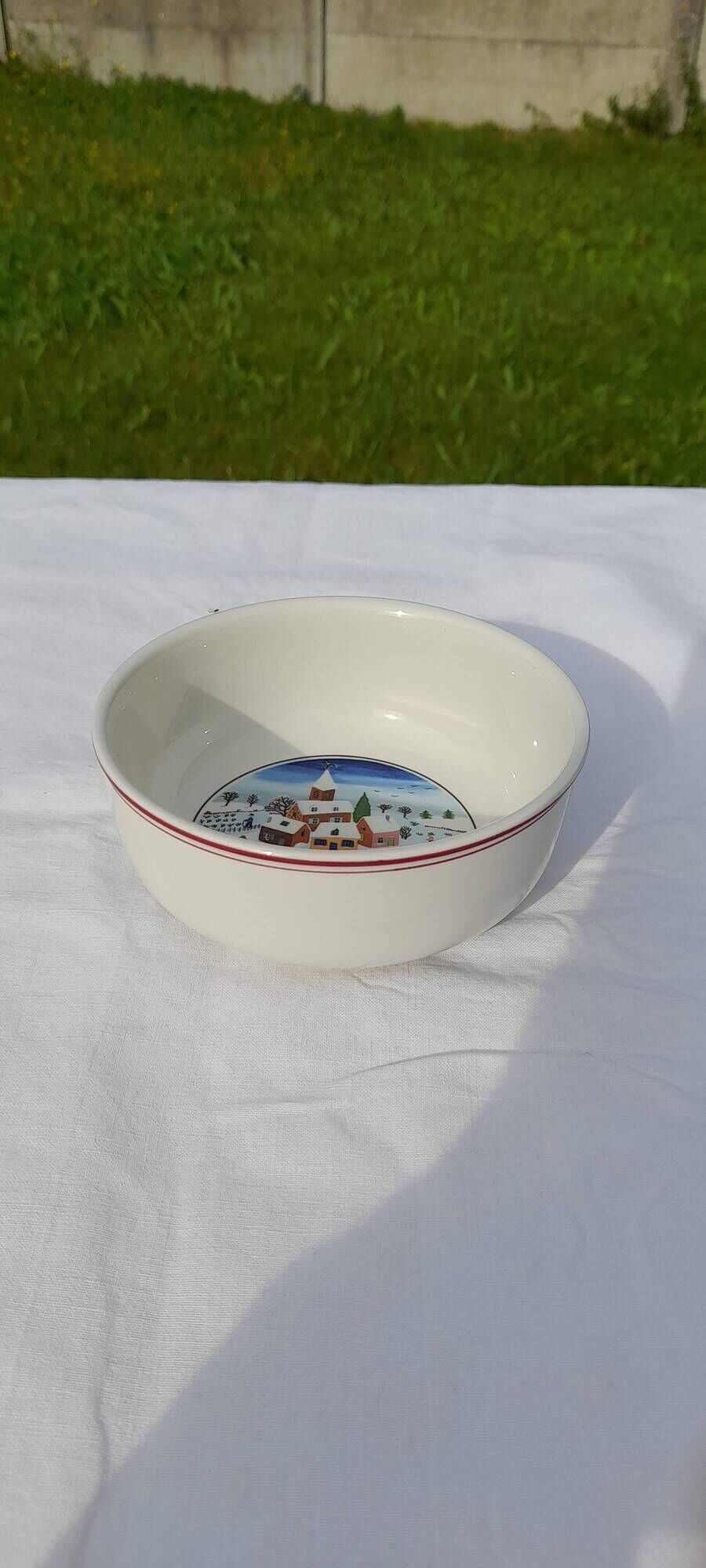 Vitro porcelain cereal bowl Villeroy & Boch naive Christmas model diameter 13 cm Laplau
