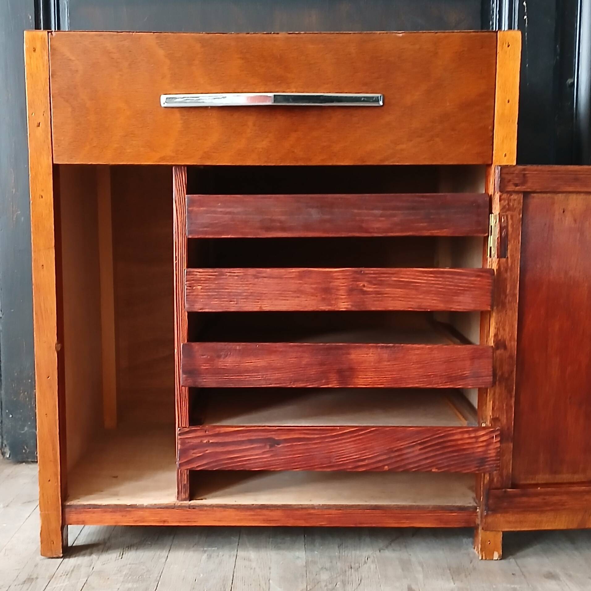 Meuble à dessin, caisson de bureau années 50