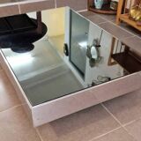 Table basse rectangulaire miroir Cidue 1970
