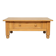 Rustic vintage style coffee table in light wood, mid-century modern design.