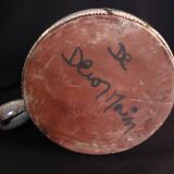 Vallauris frying pan with "Aux Chardons" motif, by Etienne Daniel