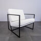 Pair of handmade industrial iron armchairs from the 1970s vintage antique modern antique