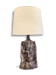Large glazed ceramic anthropomorphic vase mounted in lamp 1970