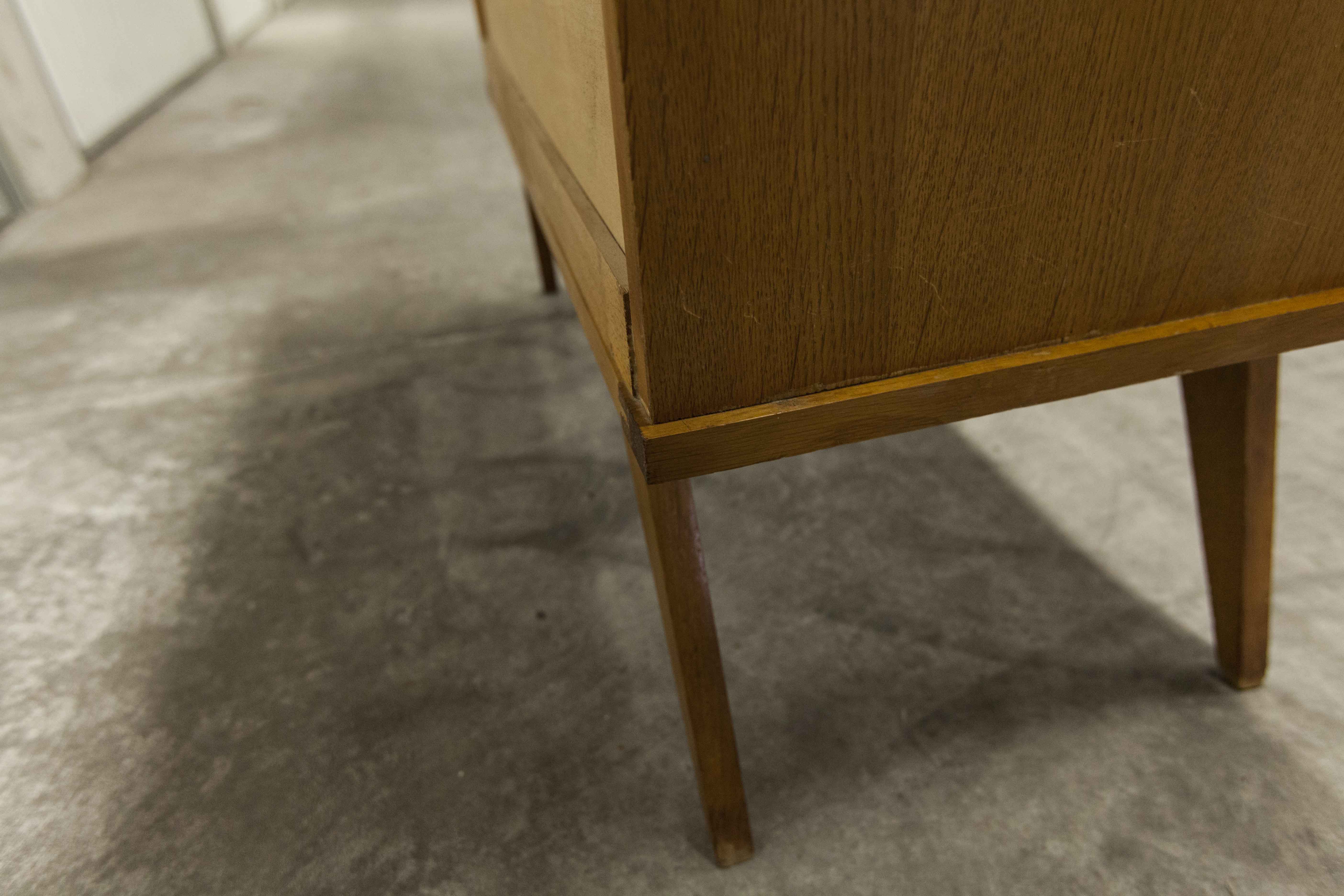 Commode scandinave 3 tiroirs années 60 pieds compas