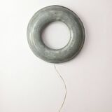 Vintage Italian Metal Donought Wall Lamp