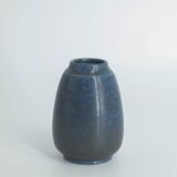 Small Mid-Century Scandinavian Modern Collectible Stoneware Vase No. 108 by Gunnar Borg for Höganäs
