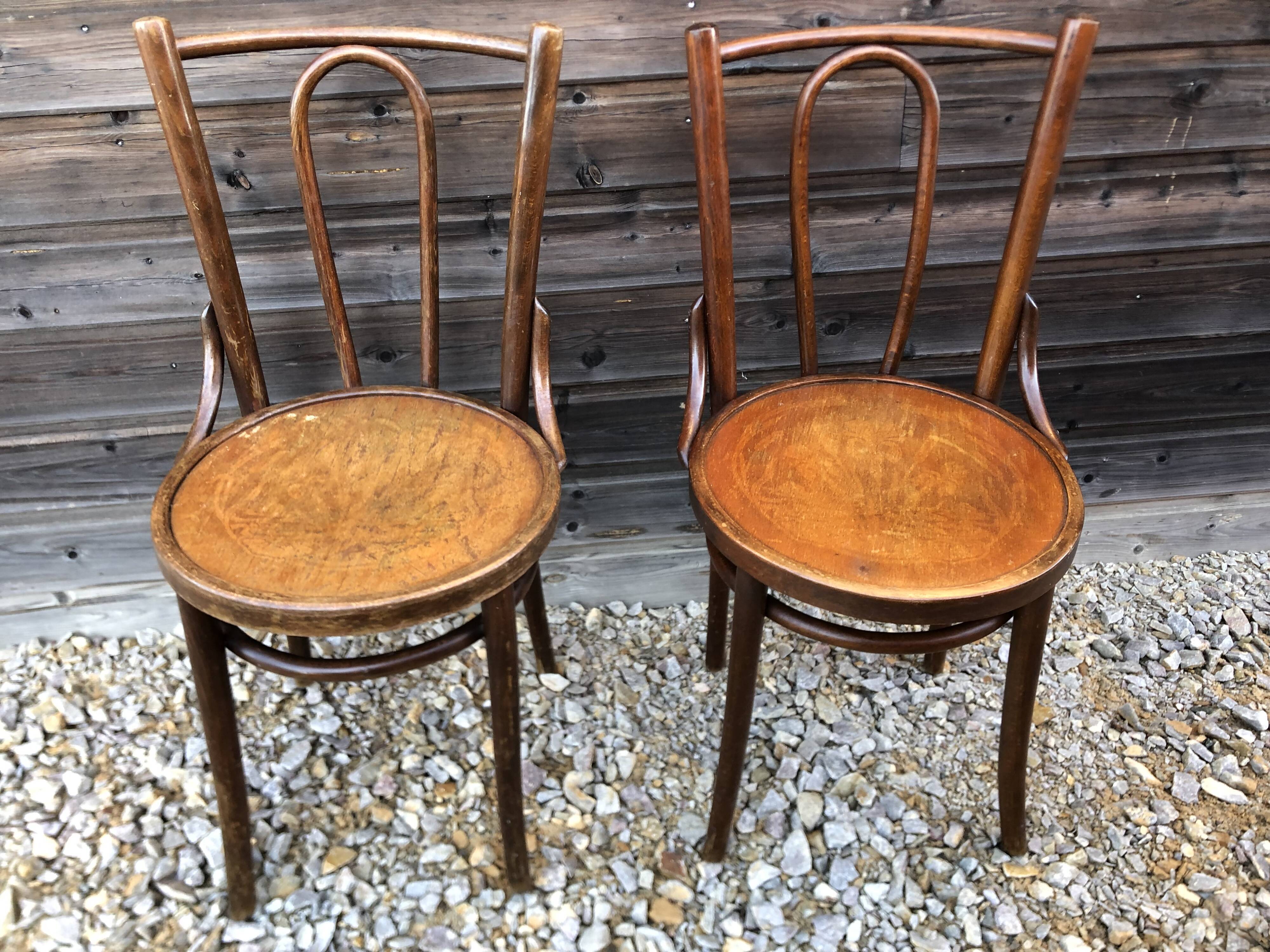 2 bistro chairs
