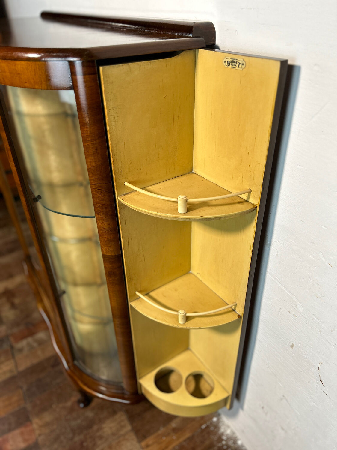 Art Deco Vintage Brocante Display Cabinet Cocktail Bar 1930