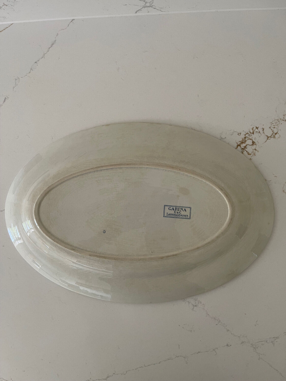 Plat ovale Sarreguemines U&C