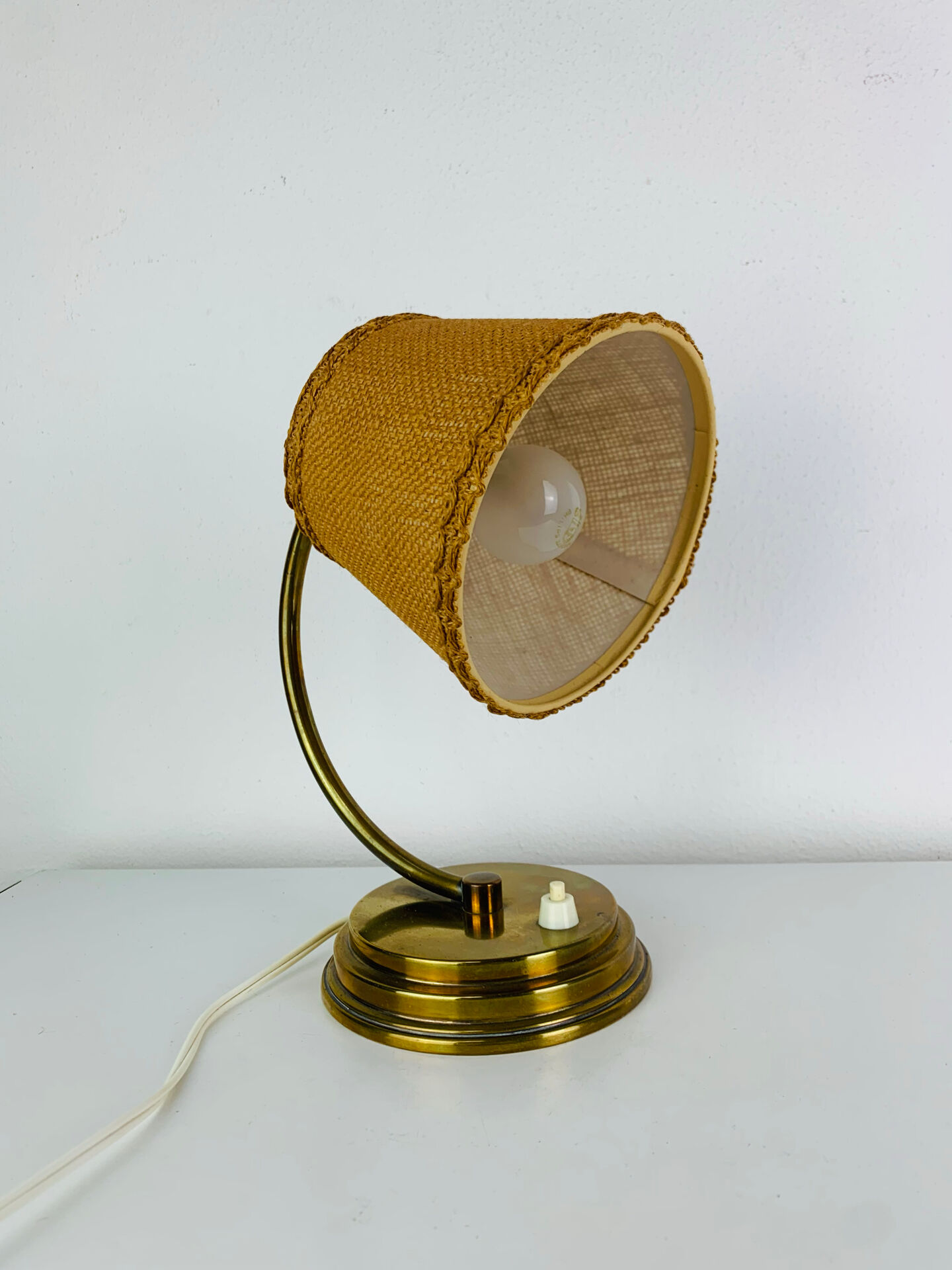 Lampe laiton art déco, années 40 