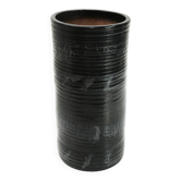 Black ceramic vase from mid-century Italian, 1960s.