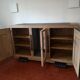 Enfilade 3 doors sandblasted oak and blackened oak year 40