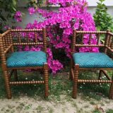 Pair of small fireside chairs