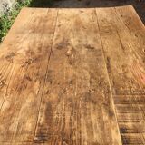 Farm table in fir 150 cm 2 drawers